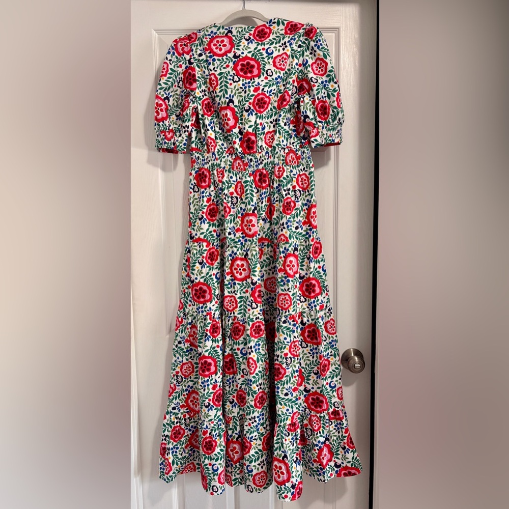 Boden Bella Puff Sleeve Maxi Dress
Multi, Foliage Scatter- NWT Sz 6R - Picture 5 of 7
